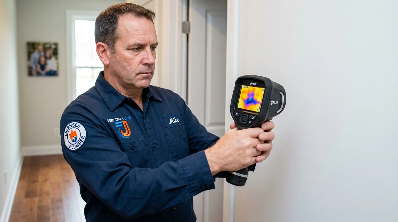 Thermal imaging leak detection by Johns Plumbing LLC in Bar Harbor